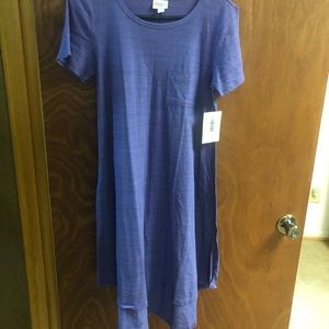 NWT XXS Purple/Black Micro Stripe Carly